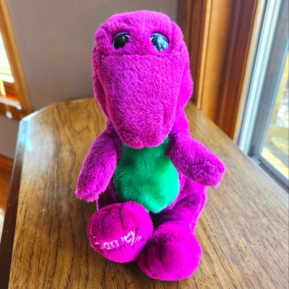 Medium Barney Dinosaur Plush Stuffed Animal Vintage - Picture 1 of 12